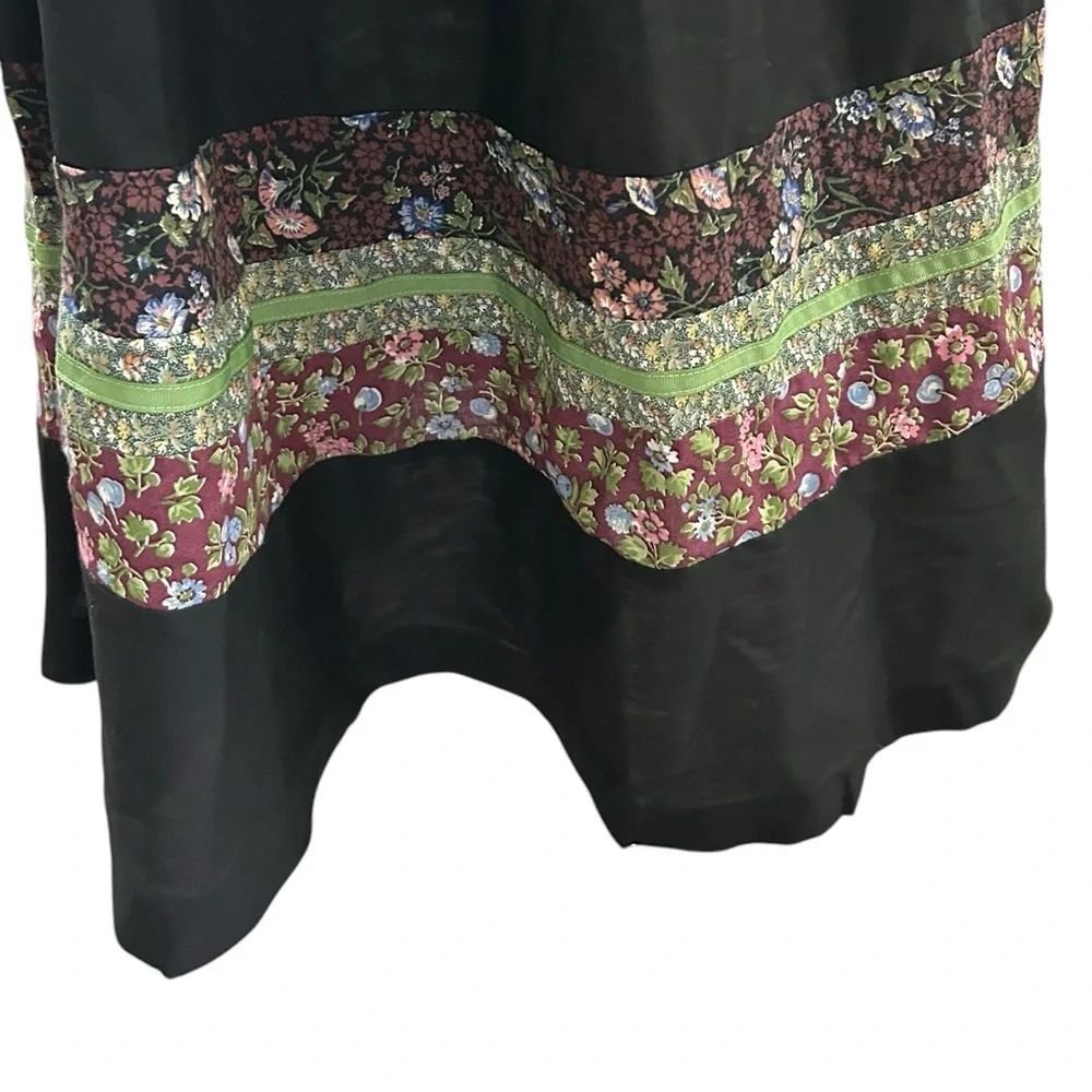 Young Edwardian by Arpeja bohemian💥1970s VTG midi black Dress size Small - Picture 7 of 9